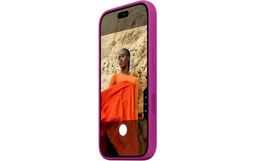 Coque en silicone avec MagSafe pour iPhone 18 Pro - Apple - Magenta