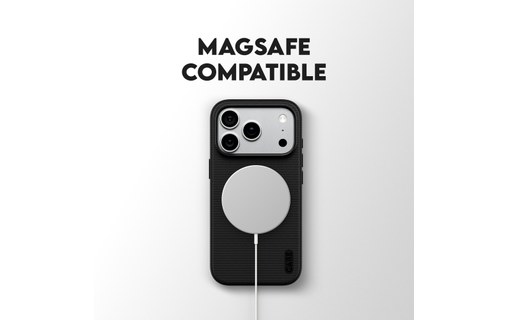 Coque MagSafe pour iPhone 18 Pro - PanzerGlass CARE Fusion Fabric - Noire