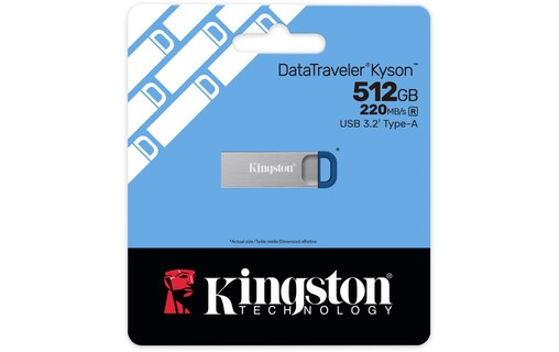 Clé USB Kingston DataTraveler Kyson 512 Go - Métal - USB 3.2
