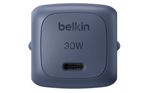 Chargeur USB-C 30 W pour MacBook Neo - Belkin BoostCharge - Bleu