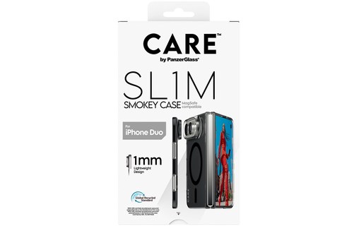 Coque MagSafe pour iPhone Duo - PanzerGlass CARE SL1M - Noire