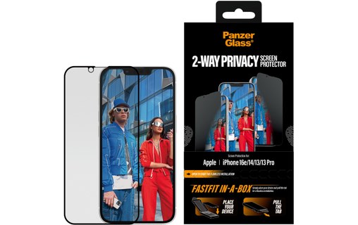 Protection d'écran pour iPhone 17e - PanzerGlass 2-Way Privacy