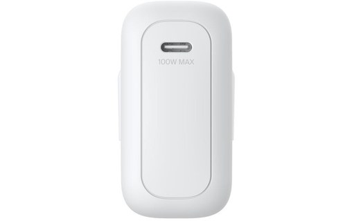 Chargeur USB-C 100 W broches pliables - sans câble - Belkin BoostCharge - Blanc