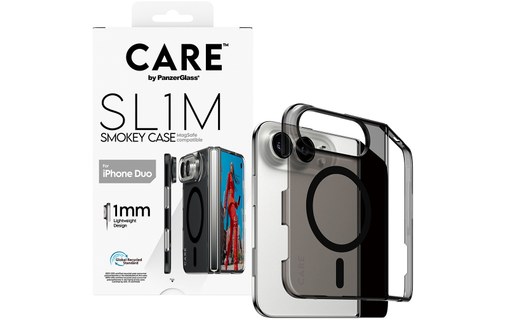 Coque MagSafe pour iPhone Duo - PanzerGlass CARE SL1M - Noire