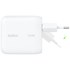 Chargeur USB-C 100 W broches pliables - sans câble - Belkin BoostCharge - Blanc