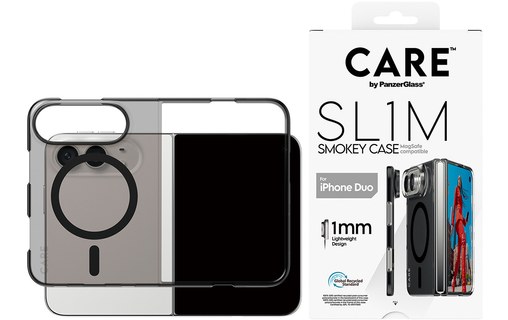 Coque MagSafe pour iPhone Duo - PanzerGlass CARE SL1M - Noire