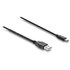 Câble USB-A vers USB-C - avec interrupteur - Delock - 1,5 m - Noir