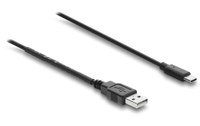 Câble USB-A vers USB-C - avec interrupteur - Delock - 1,5 m - Noir