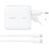 Chargeur USB-C 100 W broches pliables - avec câble - Belkin BoostCharge - Blanc