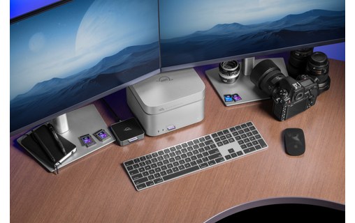 Dock Thunderbolt 5 avec stockage SSD NVMe + HDD SATA - 6 ports - OWC StudioStack