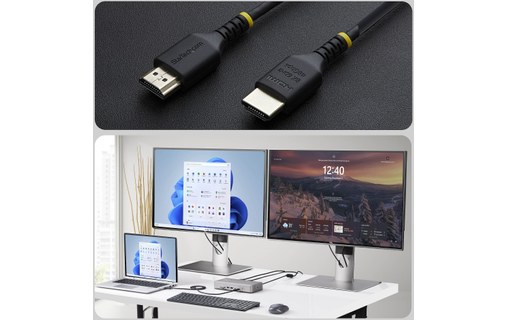 Câble HDMI 2.1 slim - 8K @ 60Hz - StarTech - 50 cm - Noir