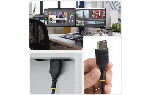 Câble HDMI 2.1 slim - 8K @ 60Hz - StarTech - 50 cm - Noir