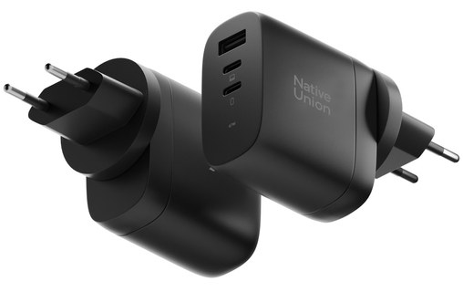 Chargeur USB-C 67 W - Native Union International Fast Gan Charger - Noir