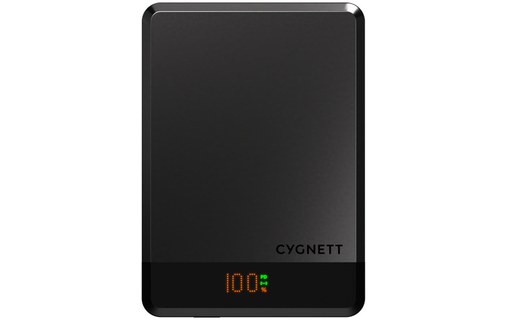 Batterie externe magnétique 5K - Cygnett MagSlim - Noire