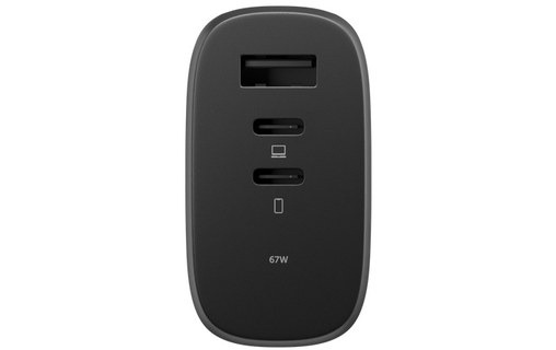 Chargeur USB-C 67 W - Native Union International Fast Gan Charger - Noir