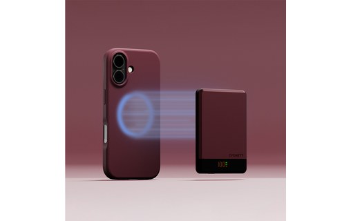 Batterie externe magnétique 5K - Cygnett MagSlim - Cerise
