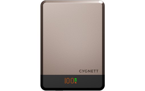 Batterie externe magnétique 10K - Cygnett MagSlim - Champagne