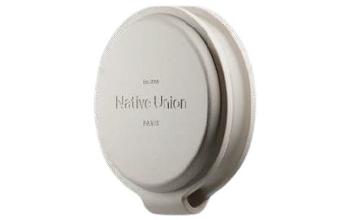 Chargeur Native Union Voyage plié dans sa finition sable