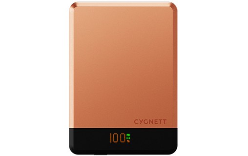 Batterie externe magnétique 5K - Cygnett MagSlim - Cuivre