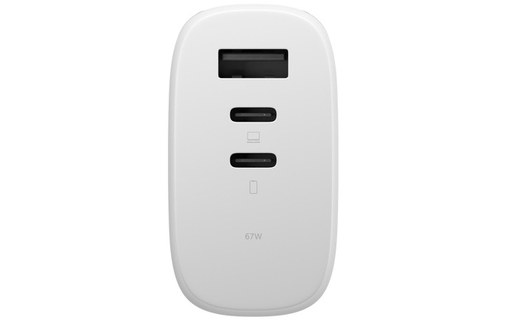 Chargeur USB-C 67 W - Native Union International Fast Gan Charger - Blanc