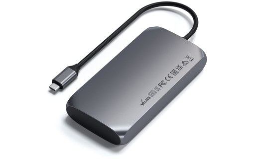 Satechi ST-UCM1HM hub & concentrateur USB Type-C 5000 Mbit/s Gris