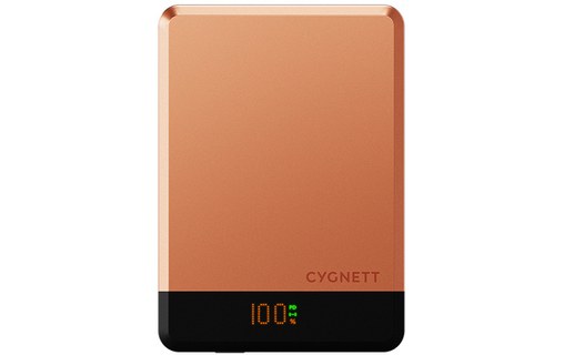 Batterie externe magnétique 10K - Cygnett MagSlim - Cuivre