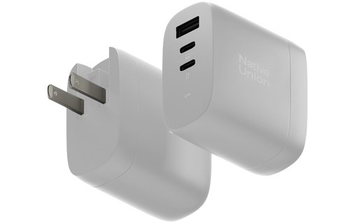 Chargeur USB-C 67 W - Native Union International Fast Gan Charger - Blanc