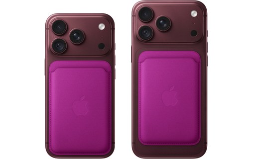 Apple Porte-cartes en tissage fin pour iPhone avec MagSafe - Magenta