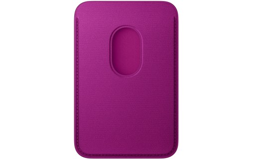 Apple Porte-cartes en tissage fin pour iPhone avec MagSafe - Magenta