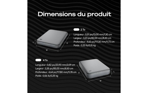 Seagate Expansion 2 To - Gris - Disque dur externe USB-C