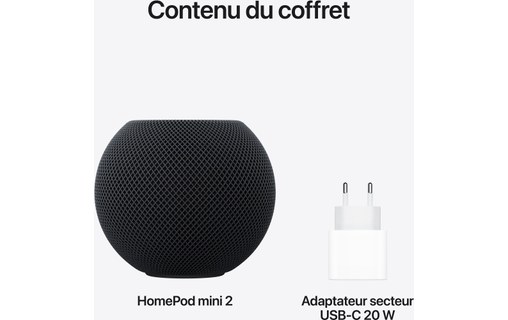 Enceinte connectée Apple HomePod Mini 2 - Minuit