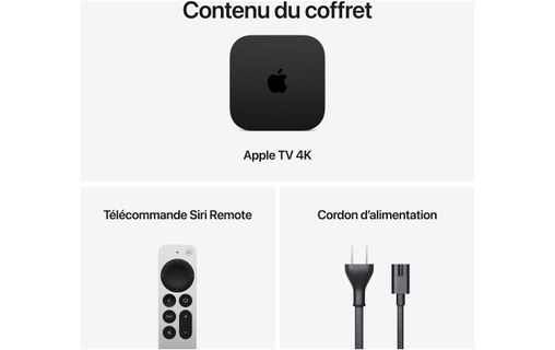 Apple TV 4K Wi-Fi 128 Go 4e génération 2026