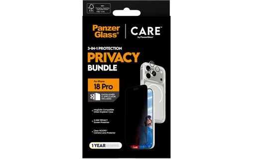 Coque MagSafe pour iPhone 18 Pro - PanzerGlass CARE 3-en-1 Flagship Privacy