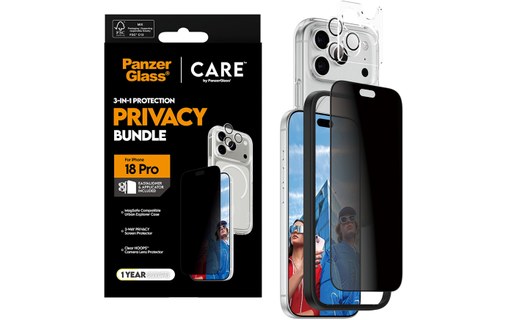 Coque MagSafe pour iPhone 18 Pro - PanzerGlass CARE 3-en-1 Flagship Privacy