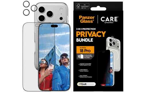 Coque MagSafe pour iPhone 18 Pro - PanzerGlass CARE 3-en-1 Flagship Privacy