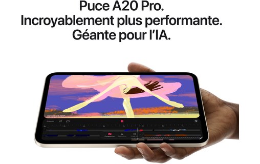 Apple iPad mini 2026 - WiFi + Cellular - 128 Go - Lumière stellaire