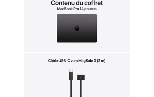 Apple MacBook Pro 14" M6 12/12 coeurs - SSD 1 To 16 Go RAM - Noir sidéral