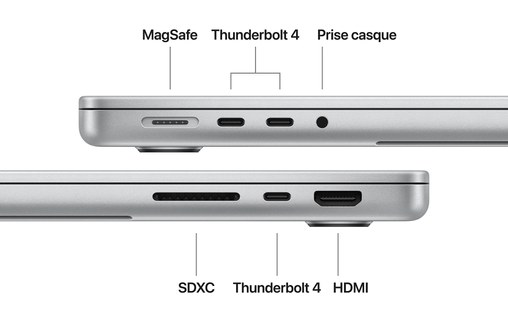 Apple MacBook Pro 14" M6 12/12 coeurs - SSD 1 To 16 Go RAM - Noir sidéral