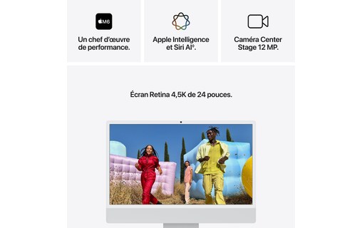 Apple iMac 24" M6 10/10 coeurs - SSD 256 Go 16 Go RAM - Argent