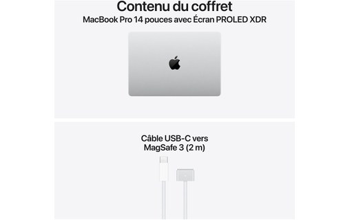 Apple MacBook Pro 16" PROLED XDR M5 Pro 18/20 coeurs - 1 To / 48 Go Argent
