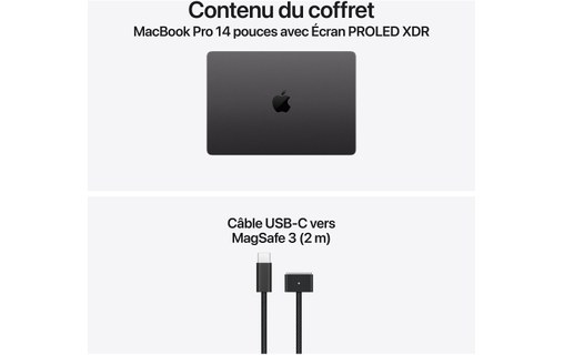 Apple MacBook Pro 16" PROLED XDR M5 Max 18/32 coeurs - 2 To / 36 Go Noir sidéral