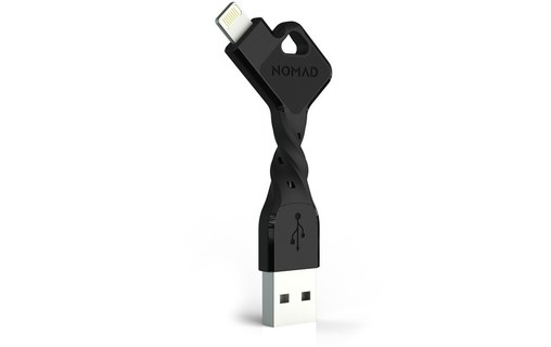 Nomad Key Noir - Câble ultra-compact USB vers micro-USB