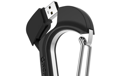 Nomad Clip Noir - Câble-mousqueton USB vers micro-USB