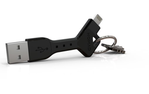 Nomad Key Noir - Câble ultra-compact USB vers micro-USB