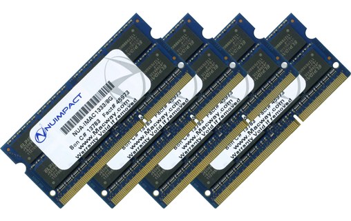 Mémoire RAM NUIMPACT 32 Go Kit (4 x 8 Go) SODIMM DDR3 1333 MHz PC3-10600