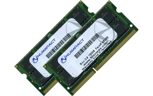 Mémoire RAM Nuimpact 8 Go (2 x 4 Go) DDR3 SODIMM 1600 MHz PC3