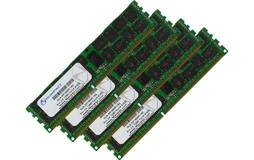 Mémoire RAM Nuimpact 64 go (4x16) DDR3 ECC RDIMM 1866 MHz PC3-14900 Mac Pro 2013