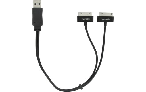 Novodio Câble USB avec double connecteur dock pour iPod / iPhone