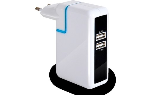 Novodio Dual USB Fast Charger - Chargeur iPhone USB 12W 2 x 2,4A