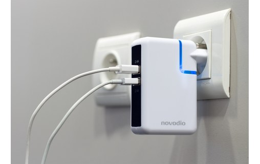 Novodio Dual USB Fast Charger - Chargeur iPhone USB 12W 2 x 2,4A